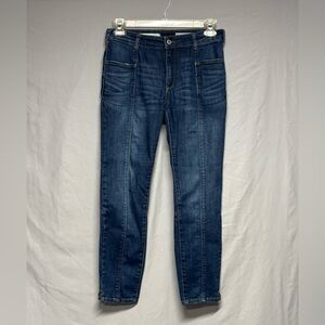 Pilcro and the Letterpress Dark Blue High Rise Denim Leggings